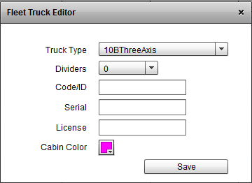 Fleet Truck Editor