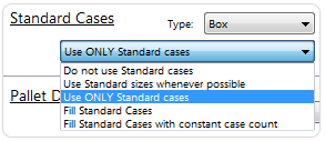 Use ONLY Standard Cases